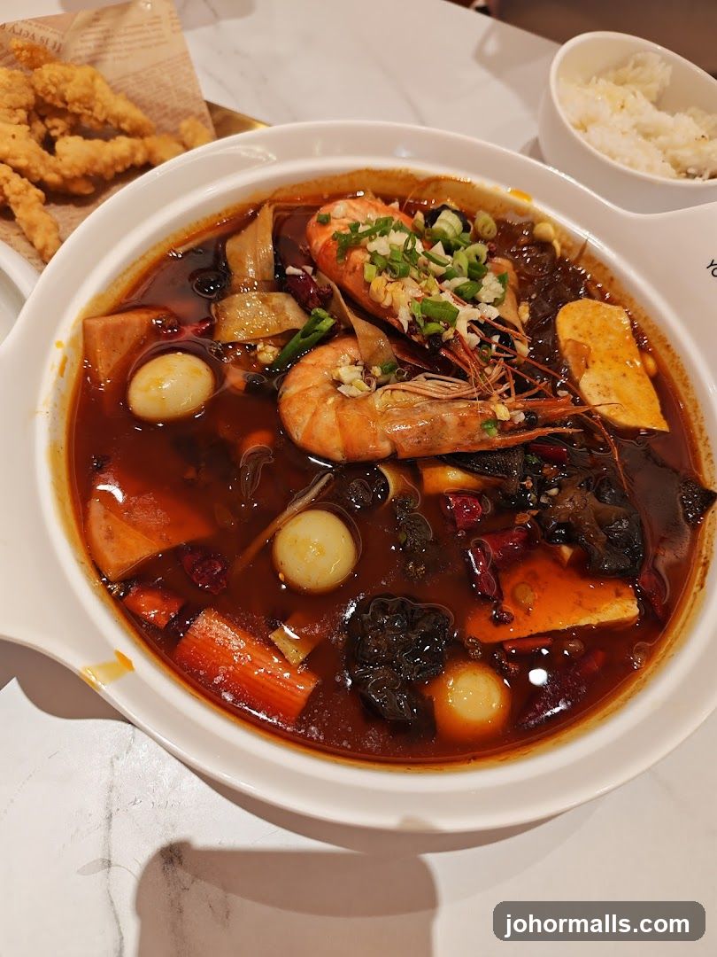 Spicy Shrimp Hot Pot