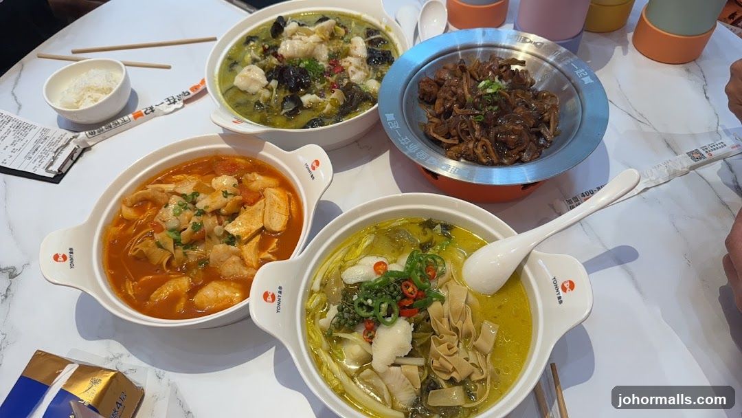 Four Bowls of Food