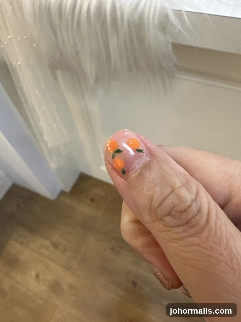 Orange Slice Nail Art