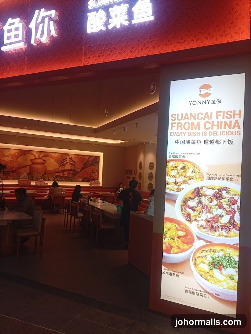 Restaurant Interior and Menu Display