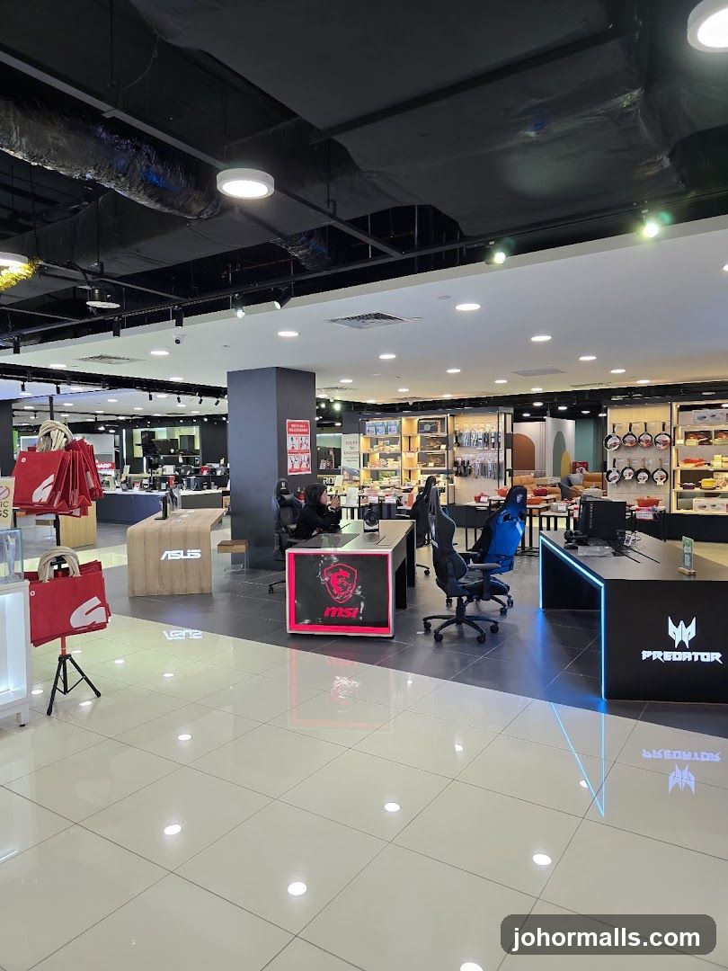 Computer store interior