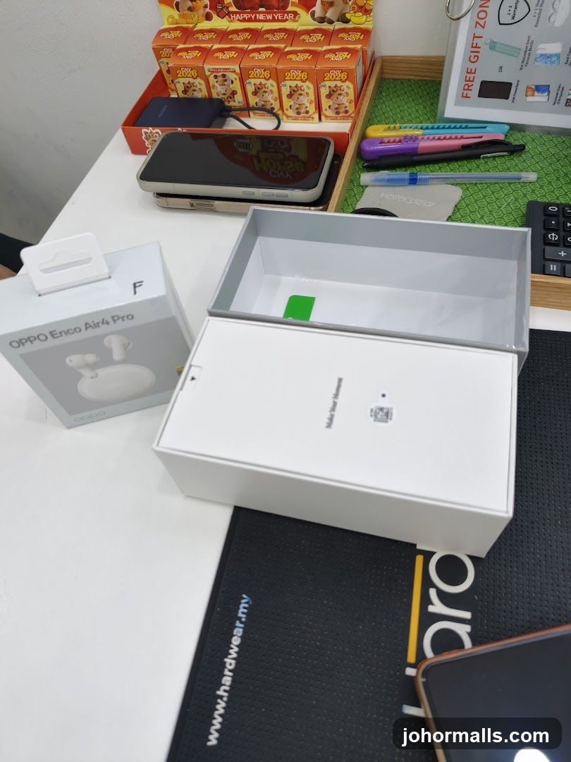 OPPO Enco Air4 Pro Box and Accessories