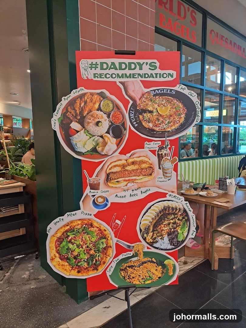 Daddy's Recommendation Menu Board