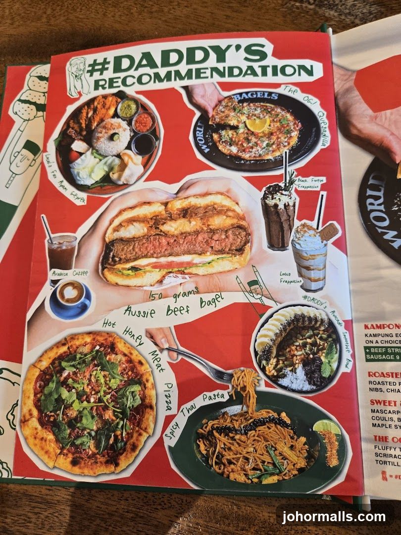 Daddy's Recommendation Menu