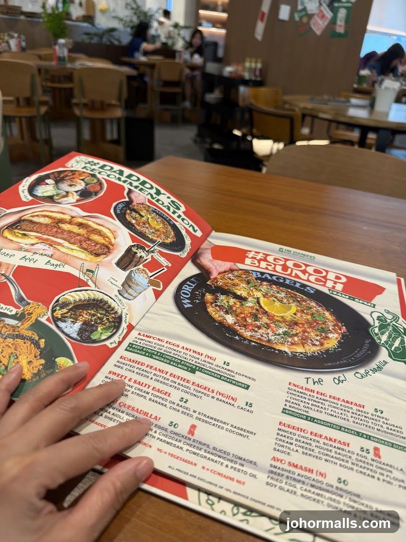 The Founders Bagels Menu