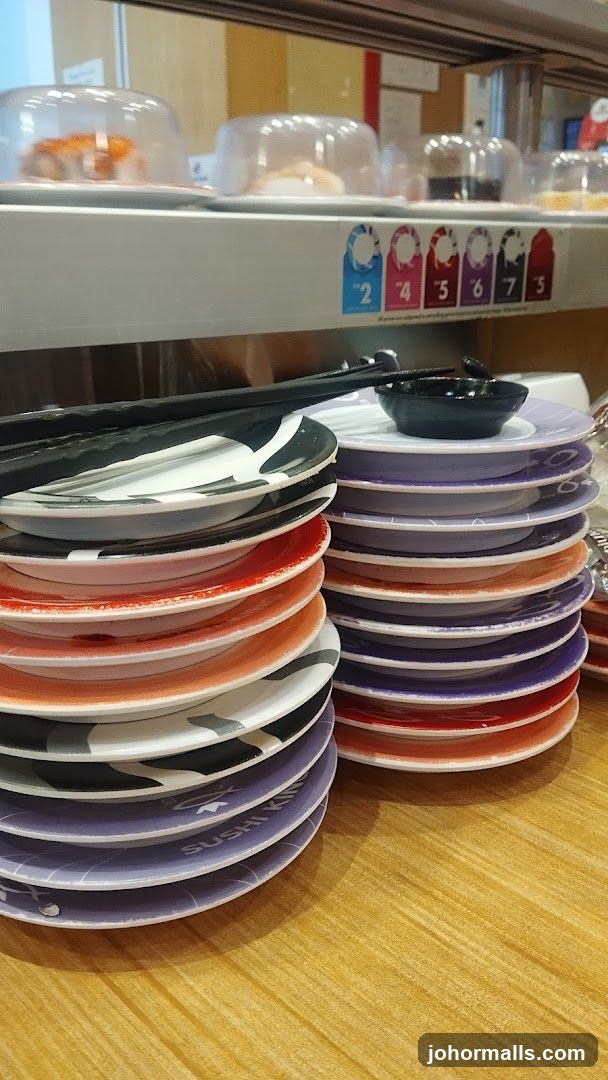 Sushi Plates on Conveyor Belt