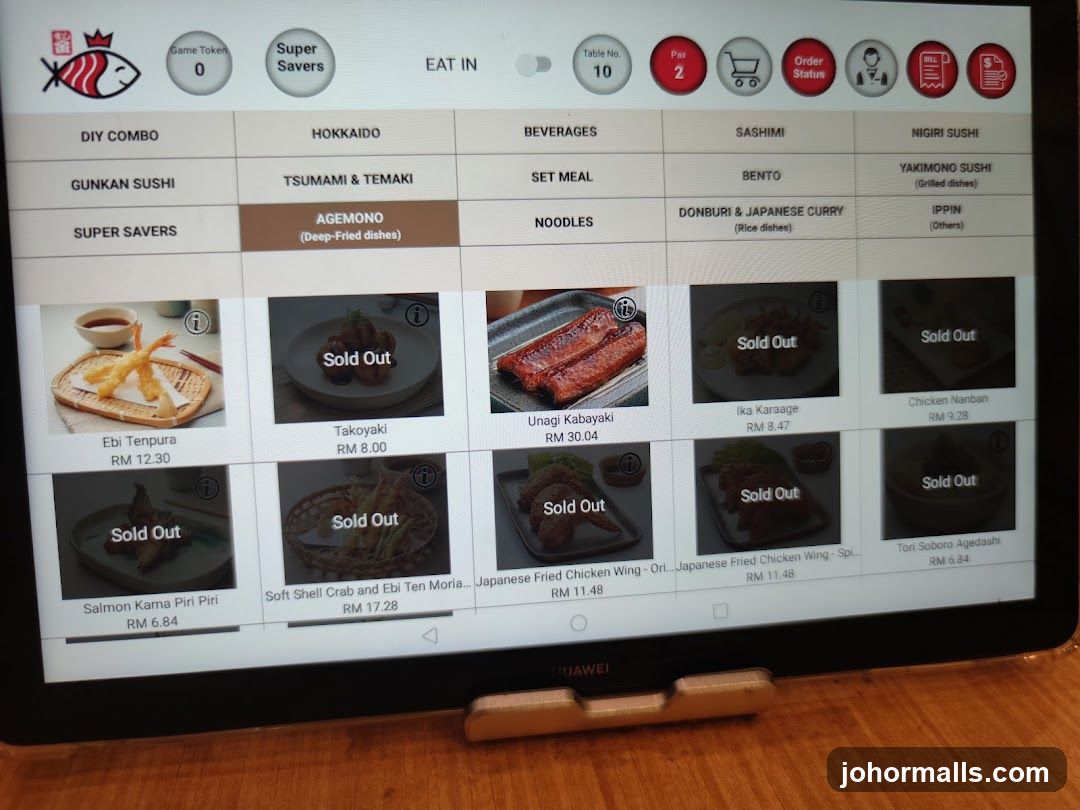 Digital Menu Display