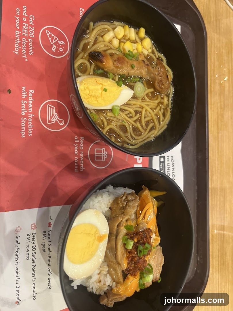 Two bowls of food