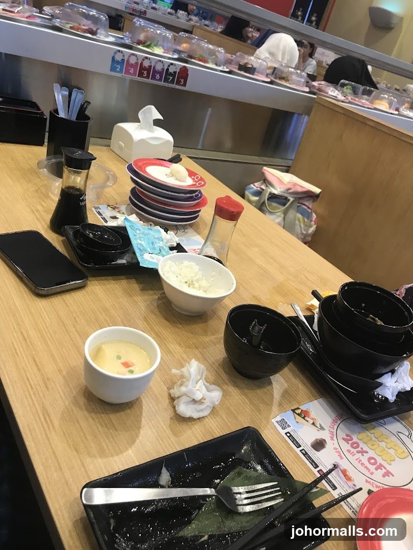 Conveyor Belt Sushi Restaurant Table