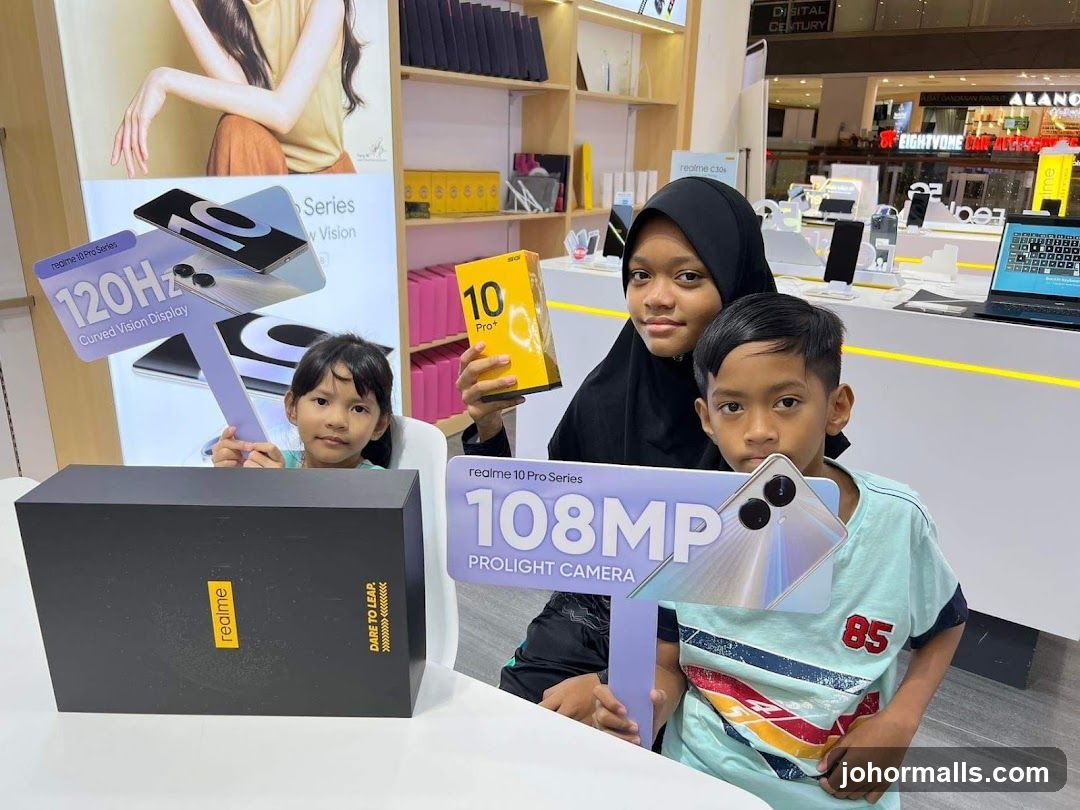 Children with Realme products