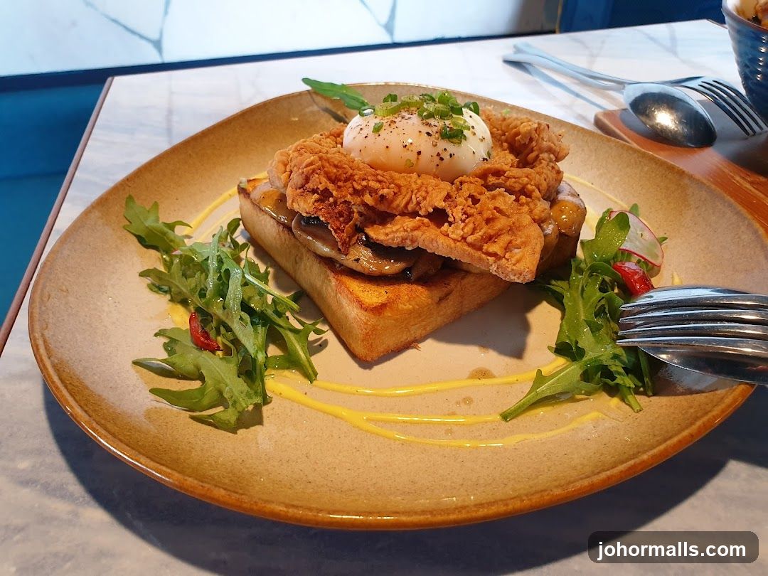 Fried Chicken and Egg Toast
