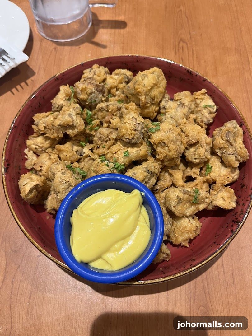 Fried Mushrooms with Dip