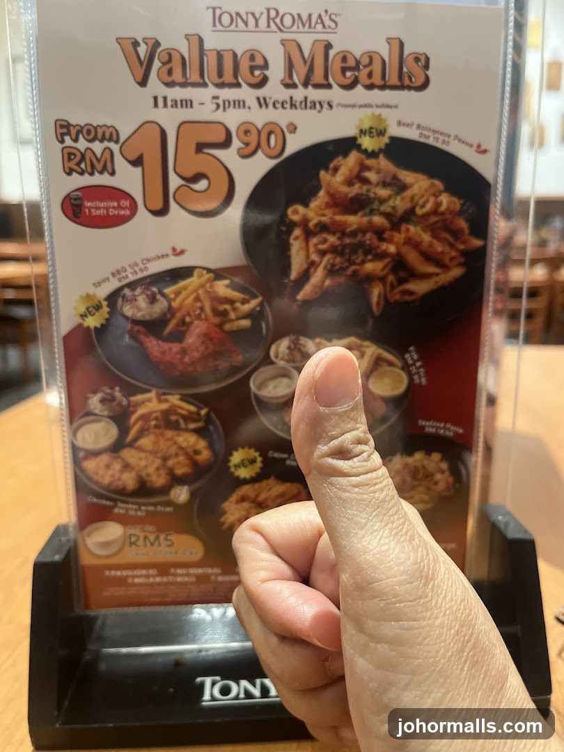 Tony Roma's Value Meals