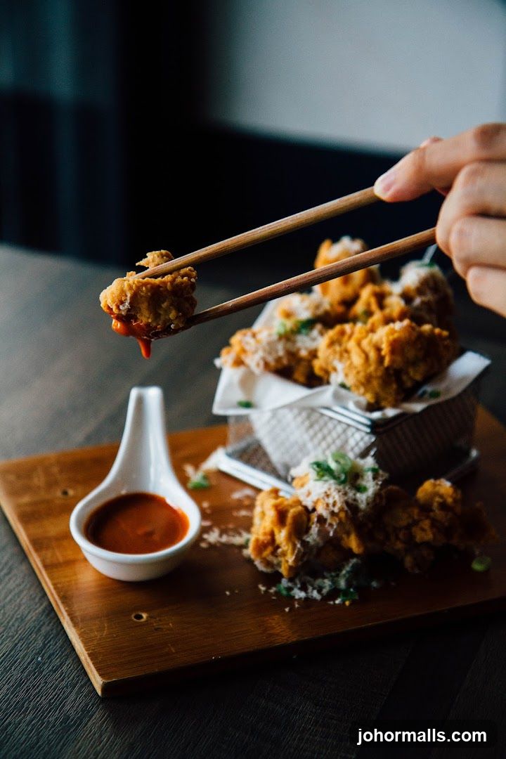 Fried Chicken Bites with Dipping Sauce