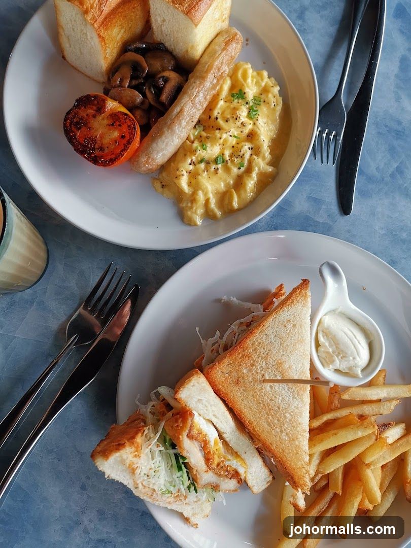 Two Plates of Food