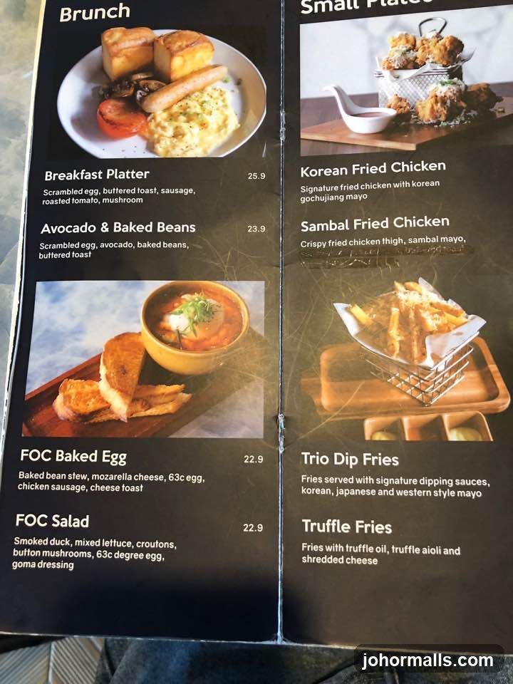 Brunch and Small Plates Menu