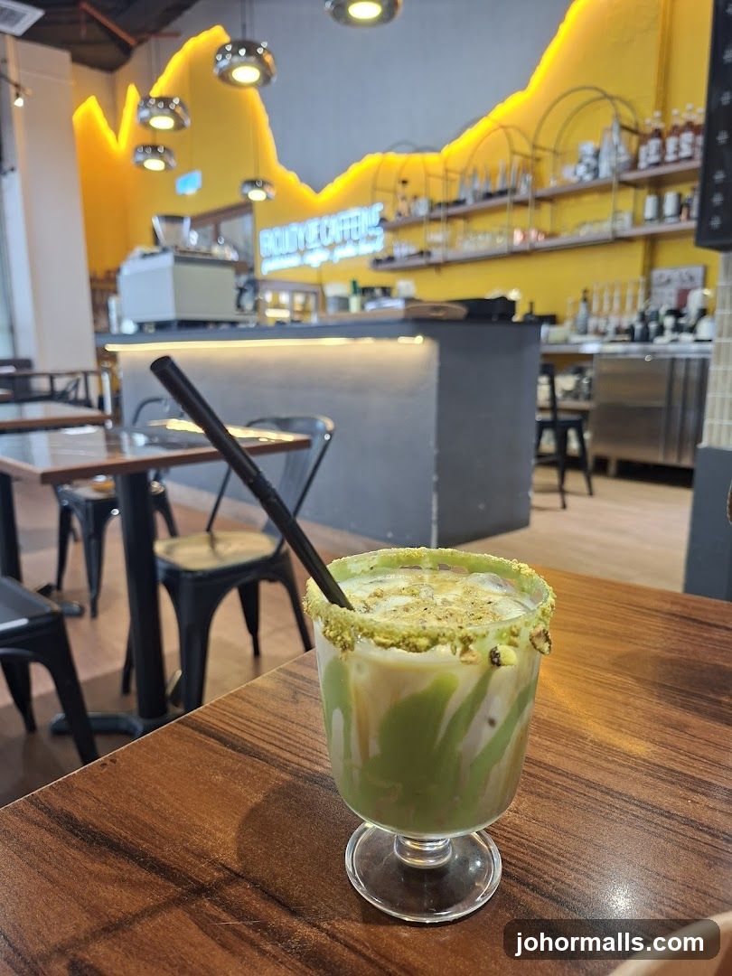Cafe Interior with Drink