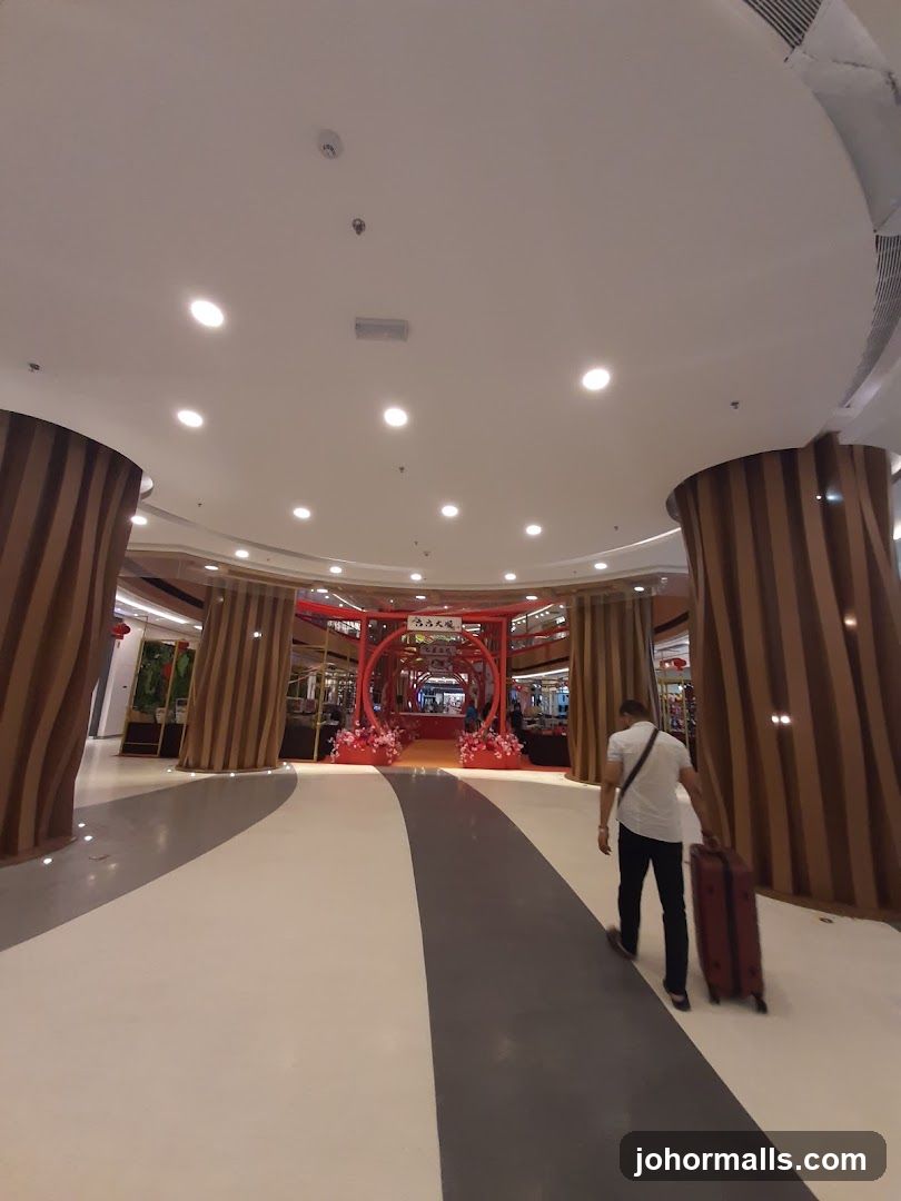 Mall Interior with Decorative Archway