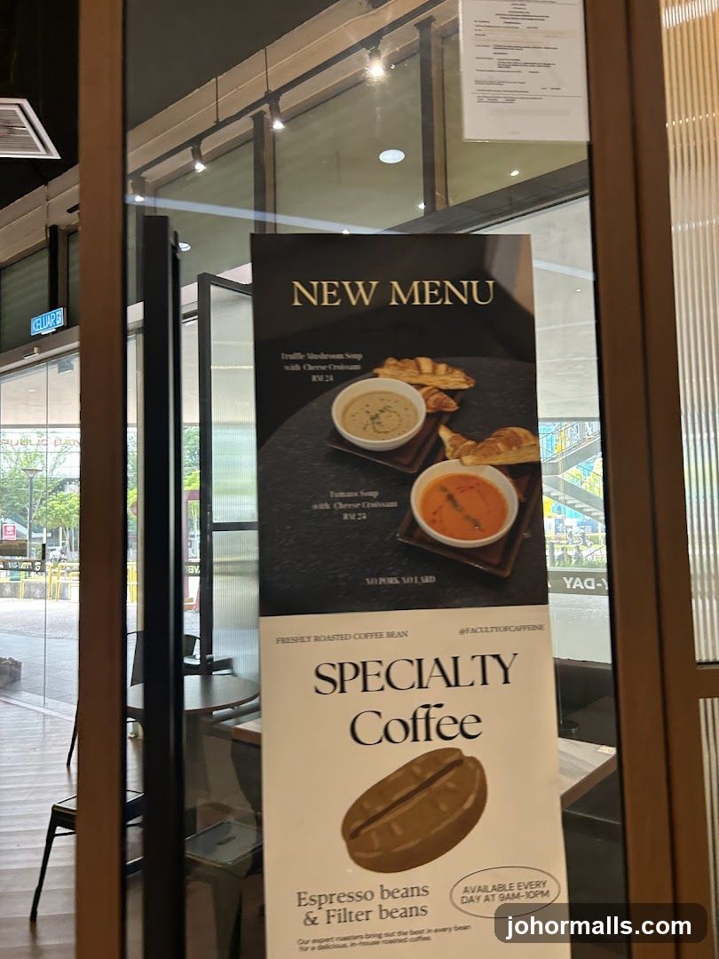 New Menu and Specialty Coffee