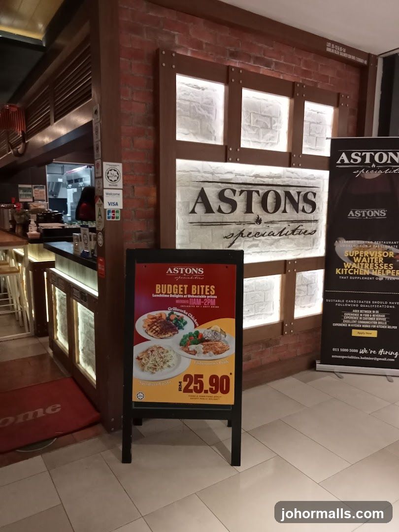 Aston's Specialities Restaurant Entrance