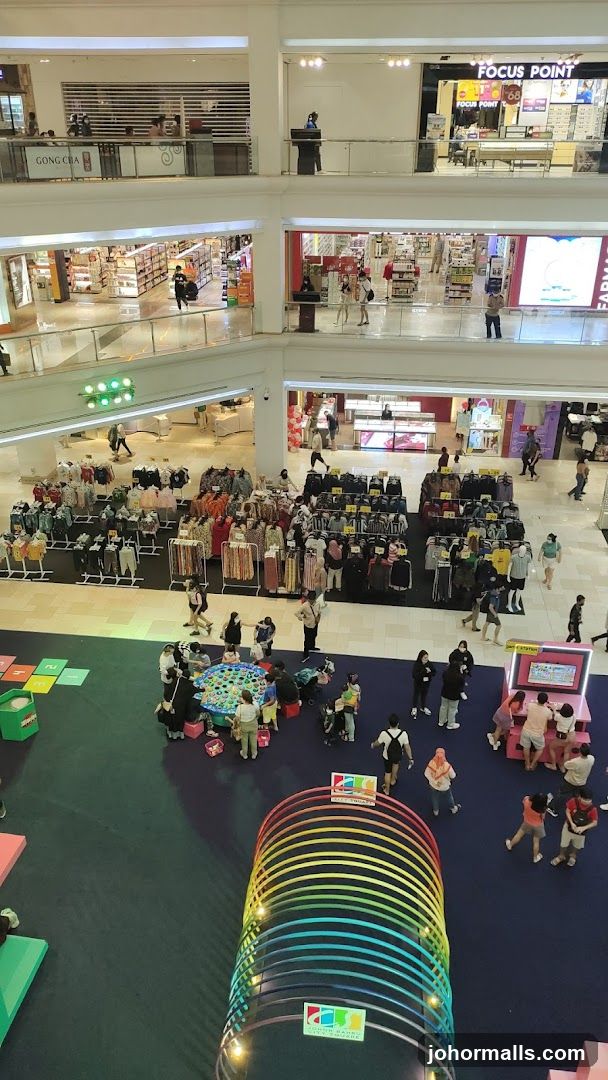 Mall Interior with Shops and Displays