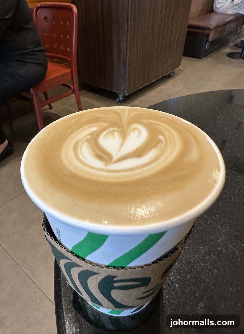Latte with Heart Art