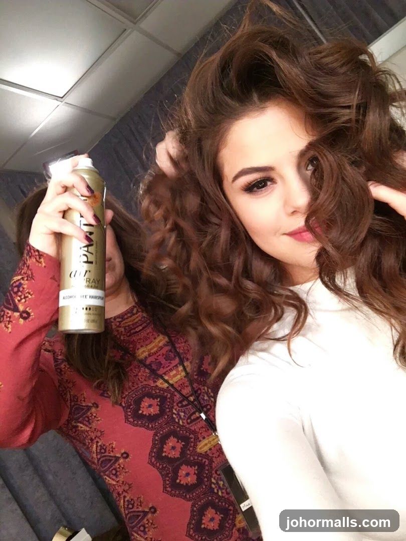 Woman with Hairspray