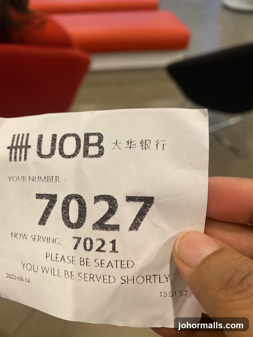 UOB Bank Ticket