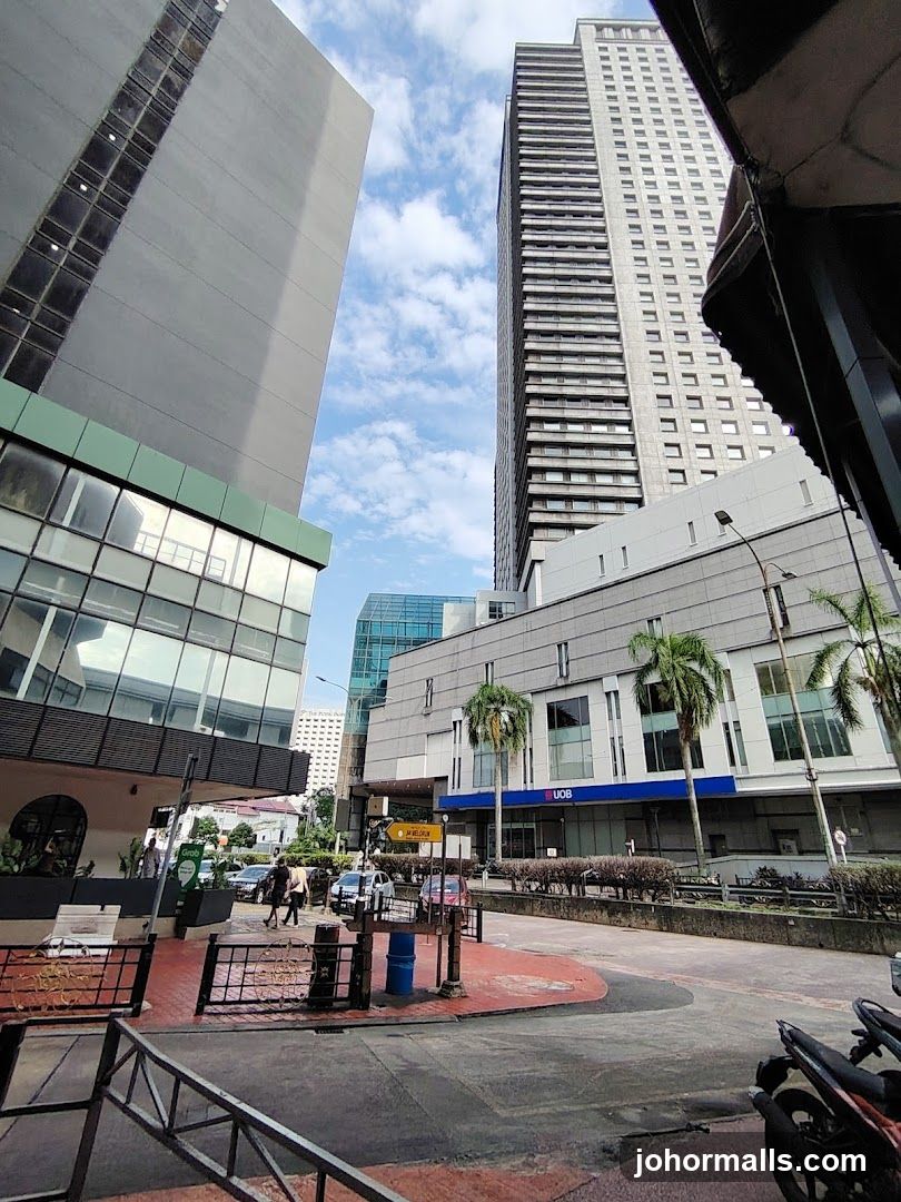 City Street with Tall Buildings