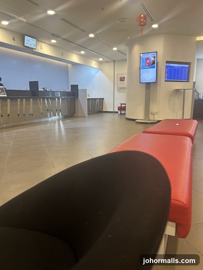 Bank Interior with Waiting Area