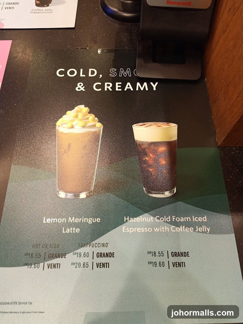 Cold, Smooth & Creamy Drinks