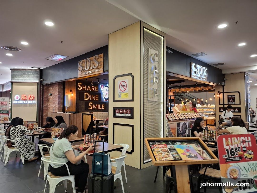 Cafe Interior with Diners