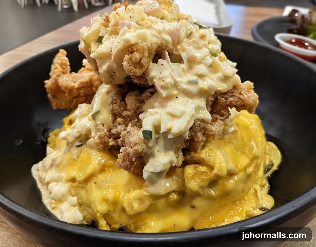 Fried Chicken and Egg Rice Bowl