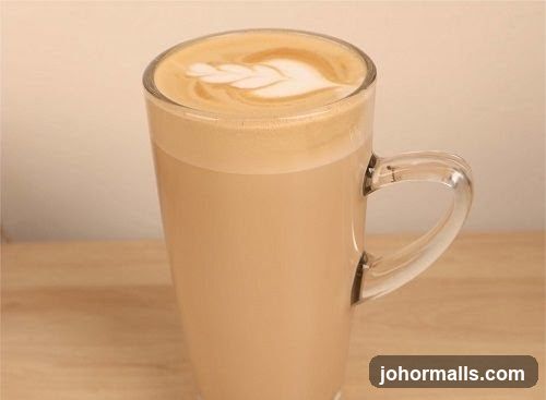 Latte with Leaf Art
