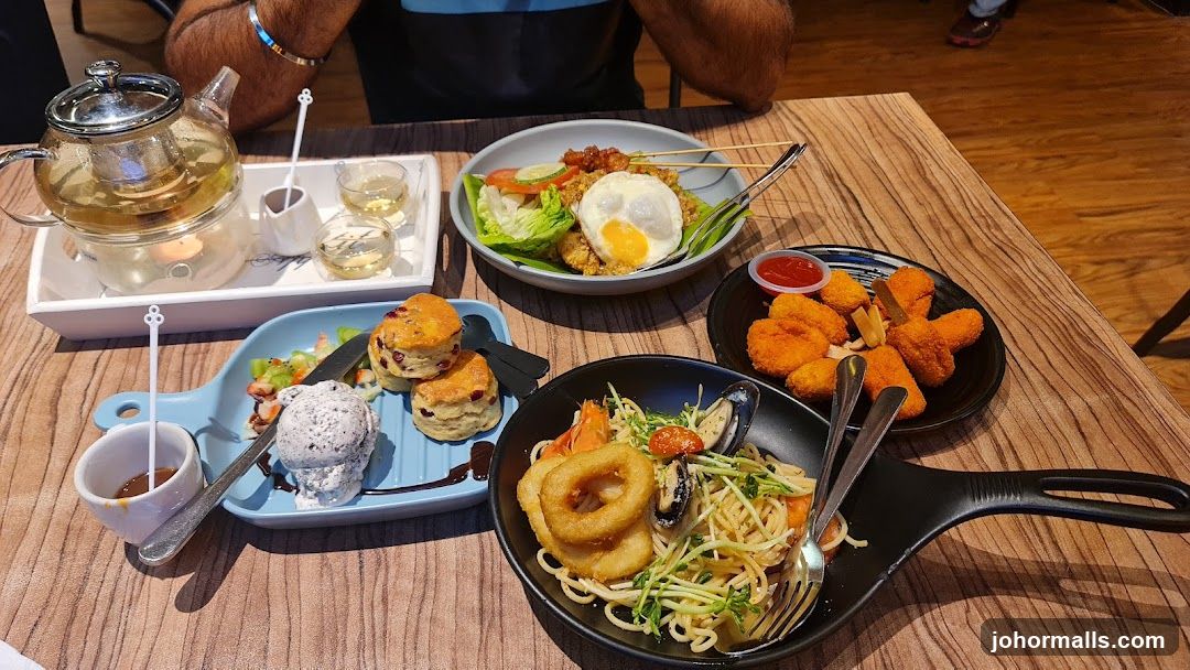 Table with various dishes