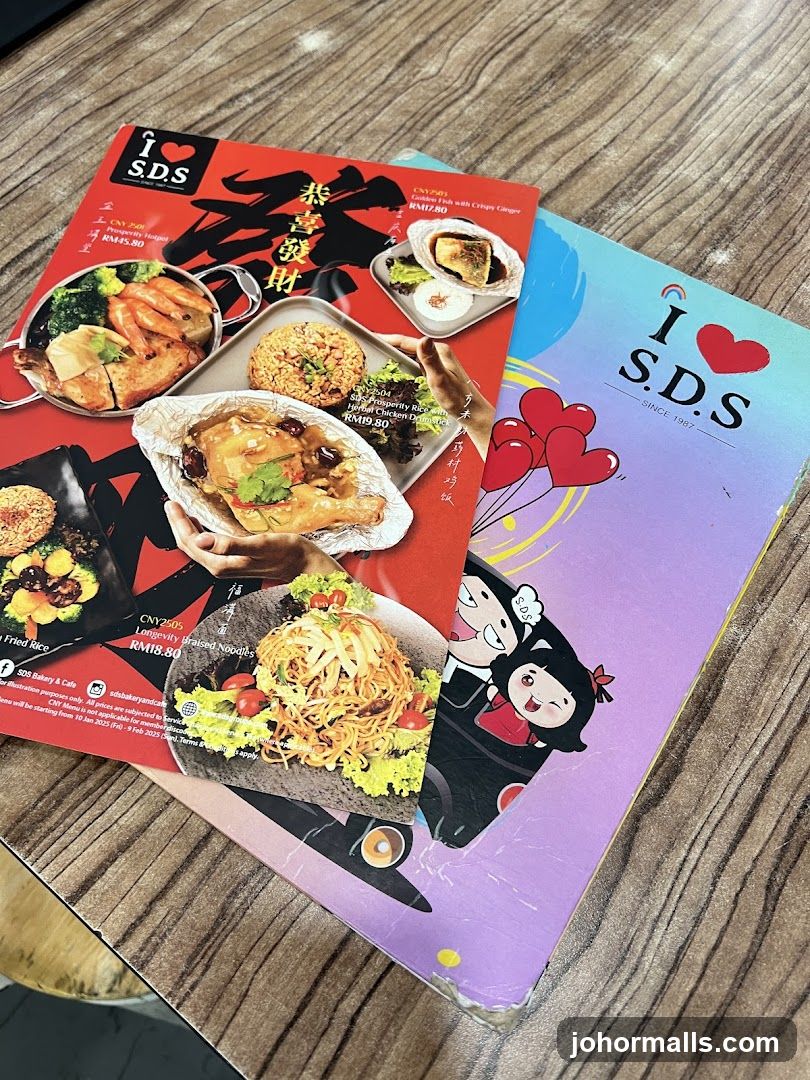 SDS Bakery & Cafe Menu
