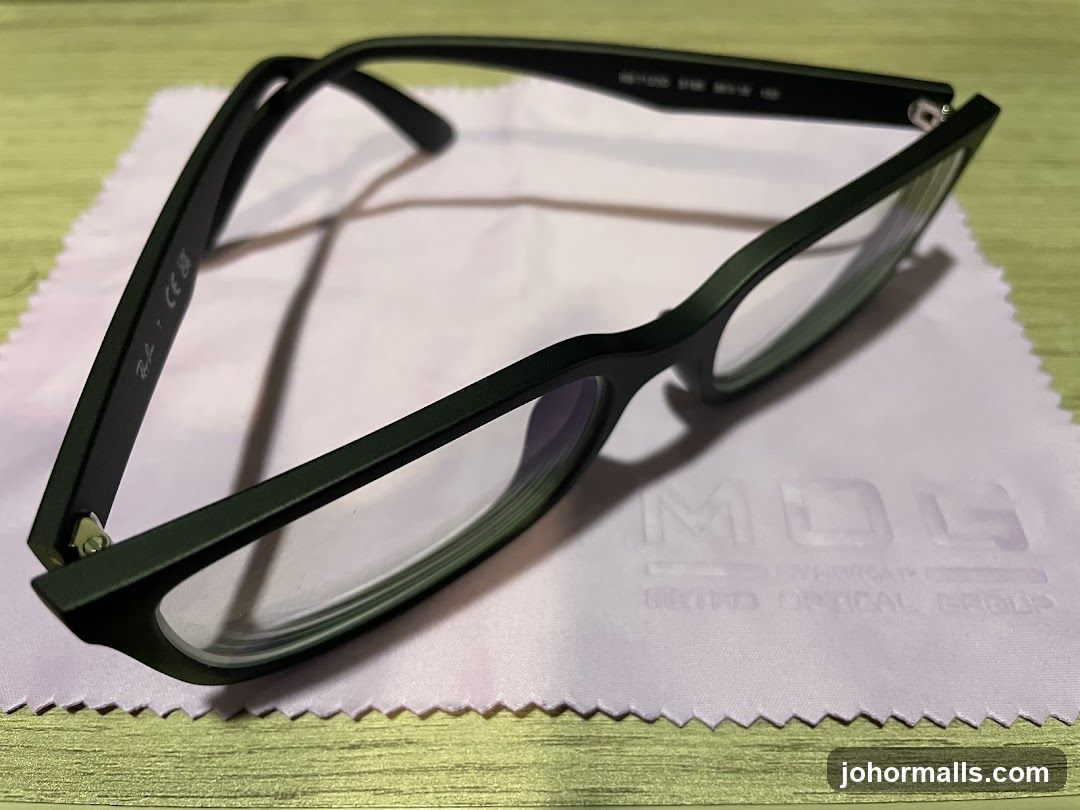 Eyeglasses on Cleaning Cloth