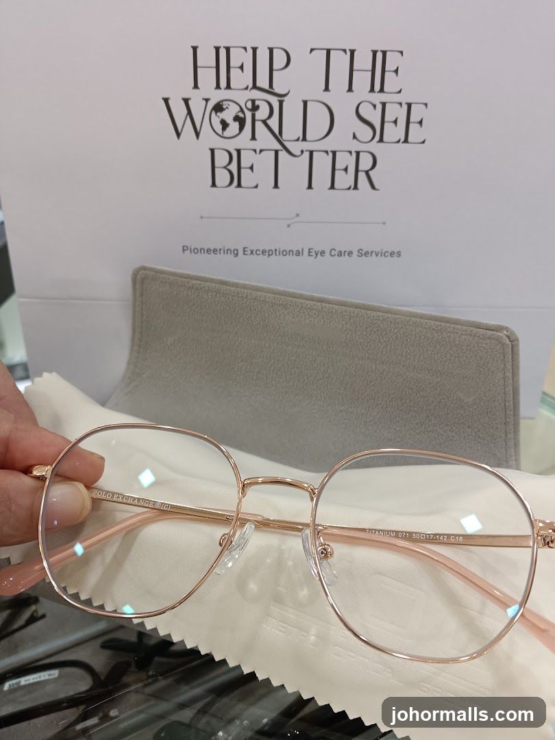 Eyeglasses and promotional material