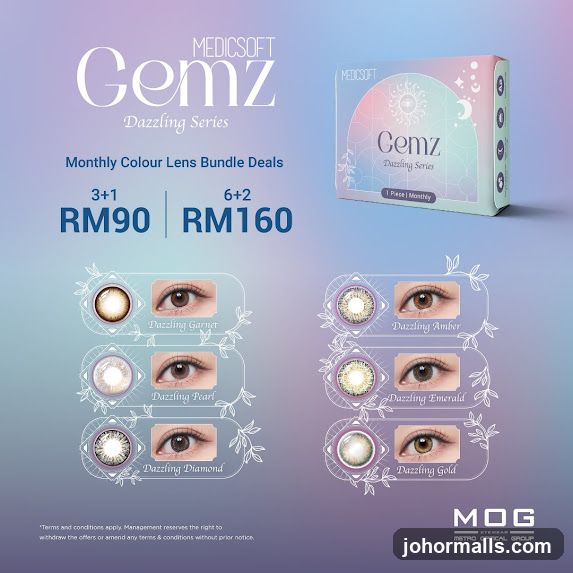 Medicsoft Gemz Dazzling Series Contact Lenses Promotion