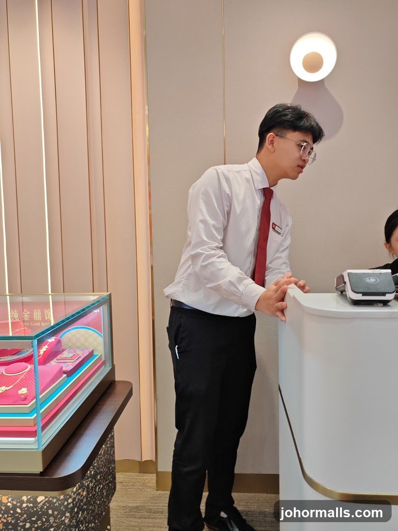 Jewelry Store Employee at Counter