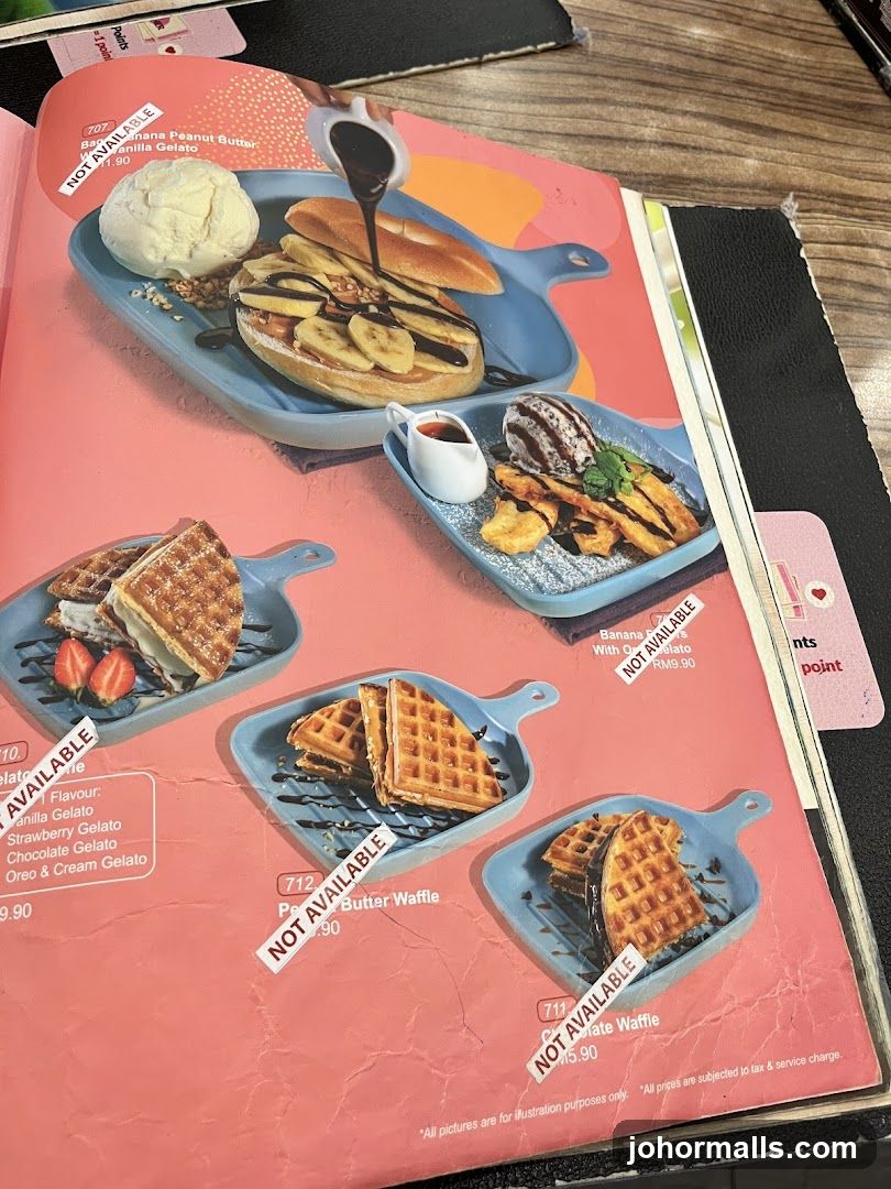 Dessert Menu
