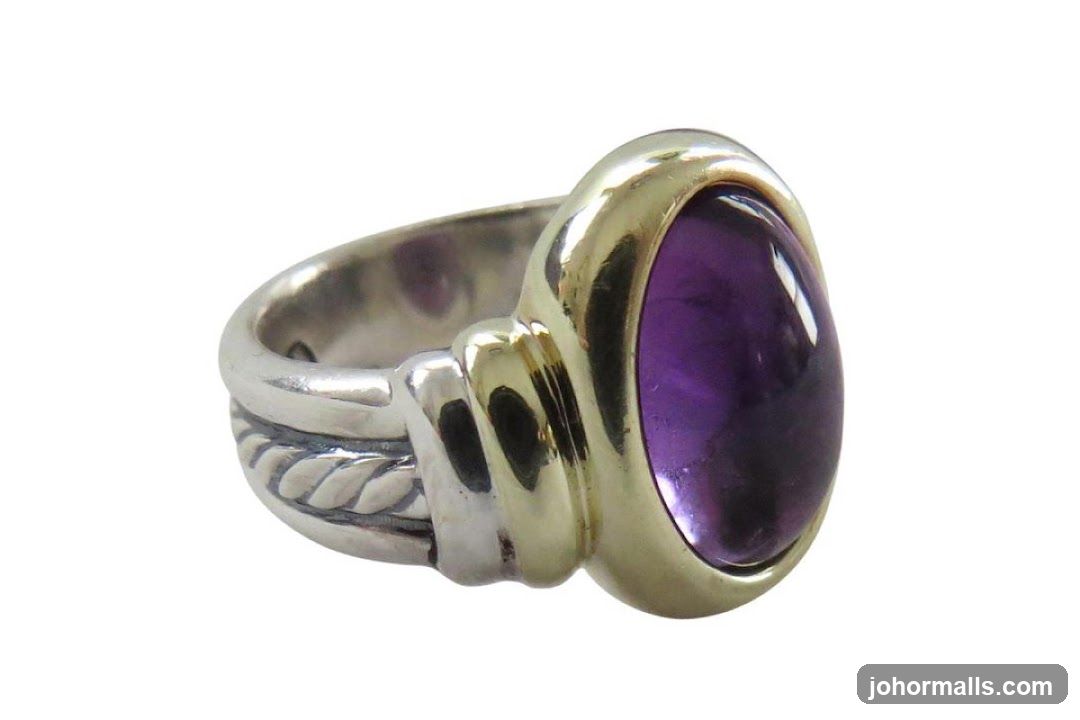 Amethyst and Gold Ring