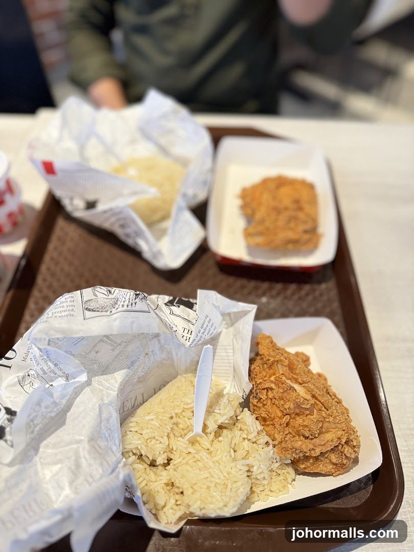 Fried Chicken and Rice