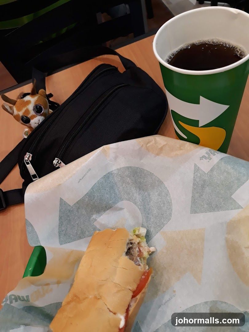 Subway Sandwich and Drink