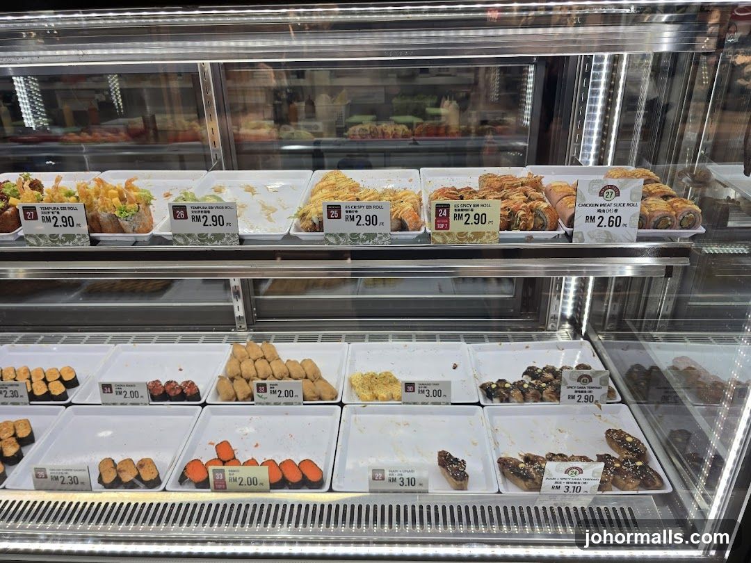 Sushi and Rolls Display