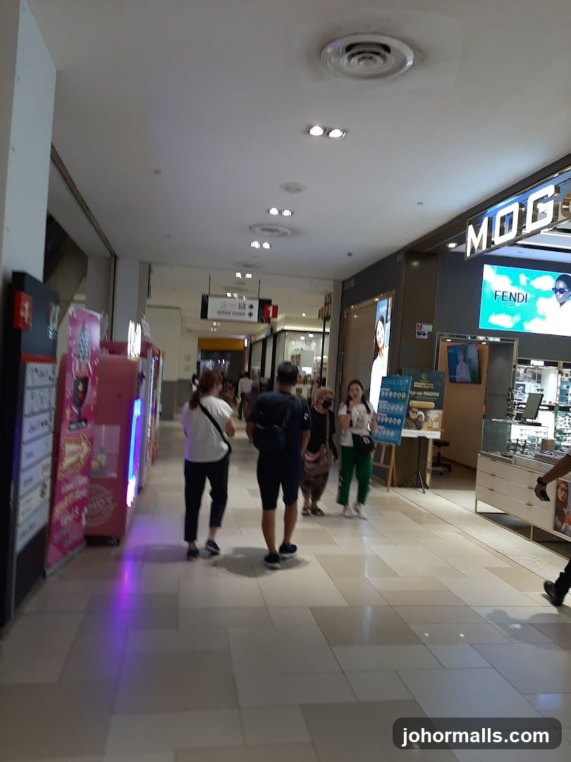 Mall Interior with Shoppers