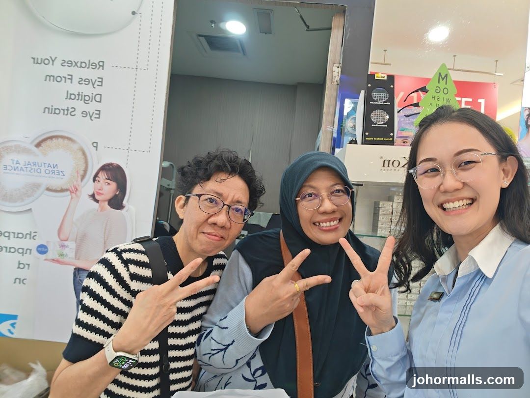 Three people posing for a photo
