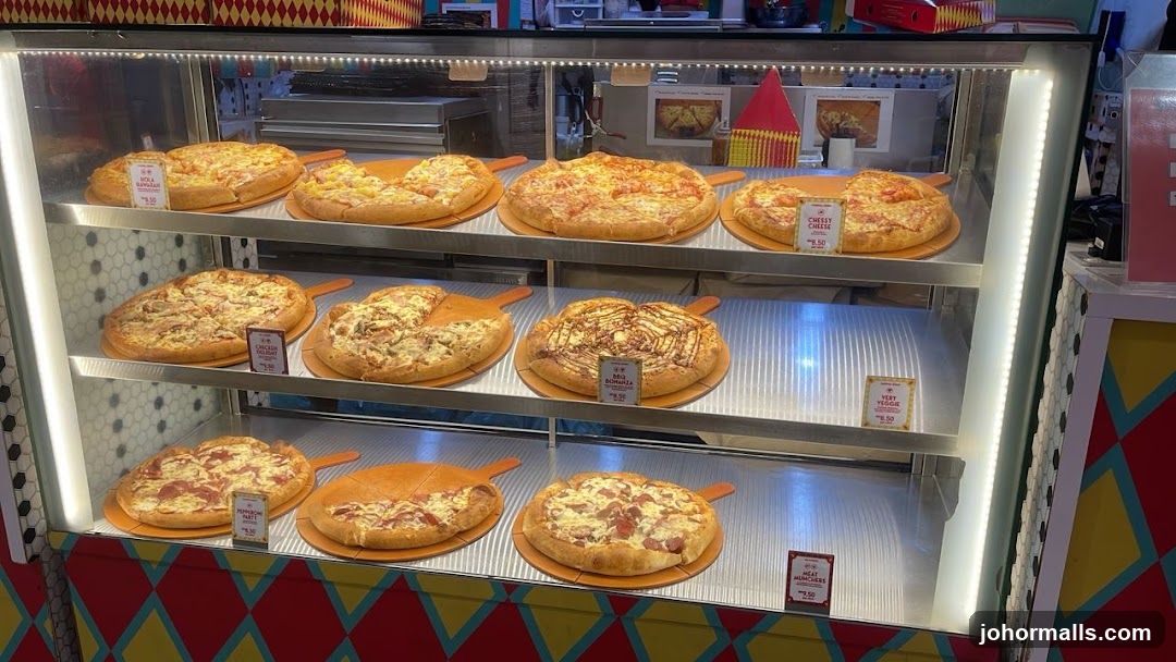 Pizzas on Display