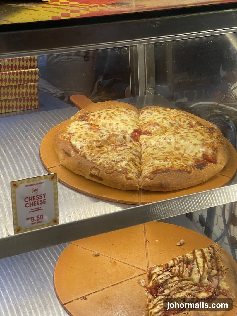 Pizzas on Display