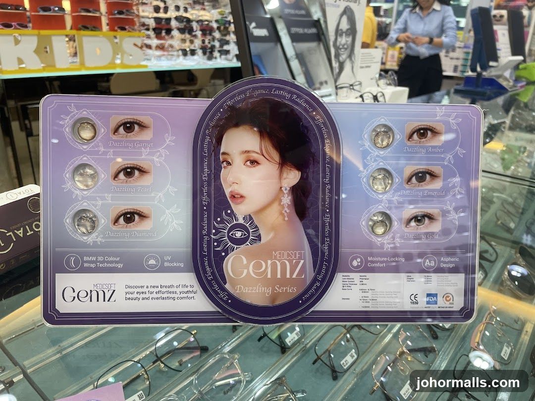 MEDICSOFT Gemz Dazzling Series Contact Lenses Display